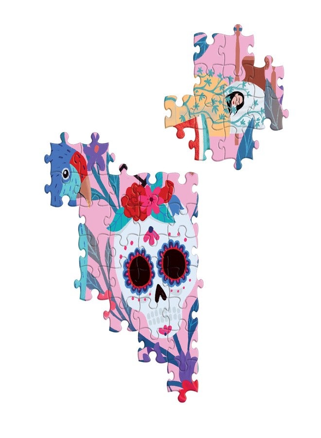 eeBoo: Piece and Love Viva la Vida Frida Kahlo 1000 Piece Square Adult Jigsaw Puzzle, Puzzle for Adults and Families, Glossy, Sturdy Pieces and Minimal Puzzle Dust - Image 4